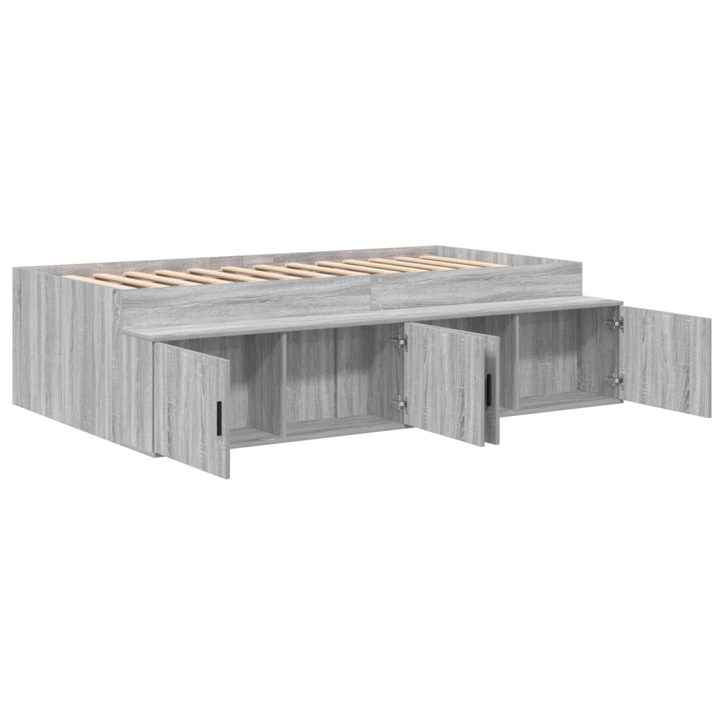 Letto contenitore Grigio Sonoma 80x200 cm