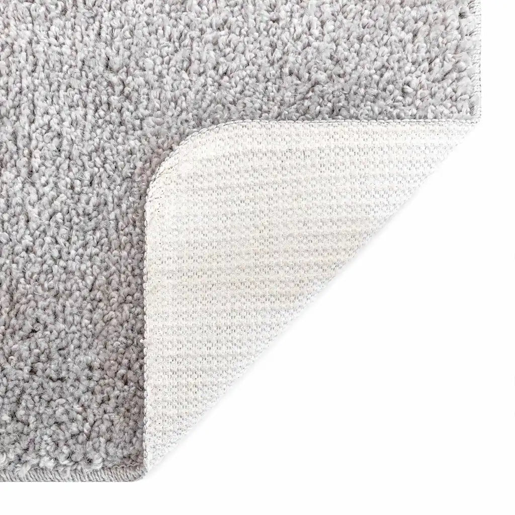 Tappeto Shaggy Antiscivolo Grigio 120 x 120 cm PP 4019776