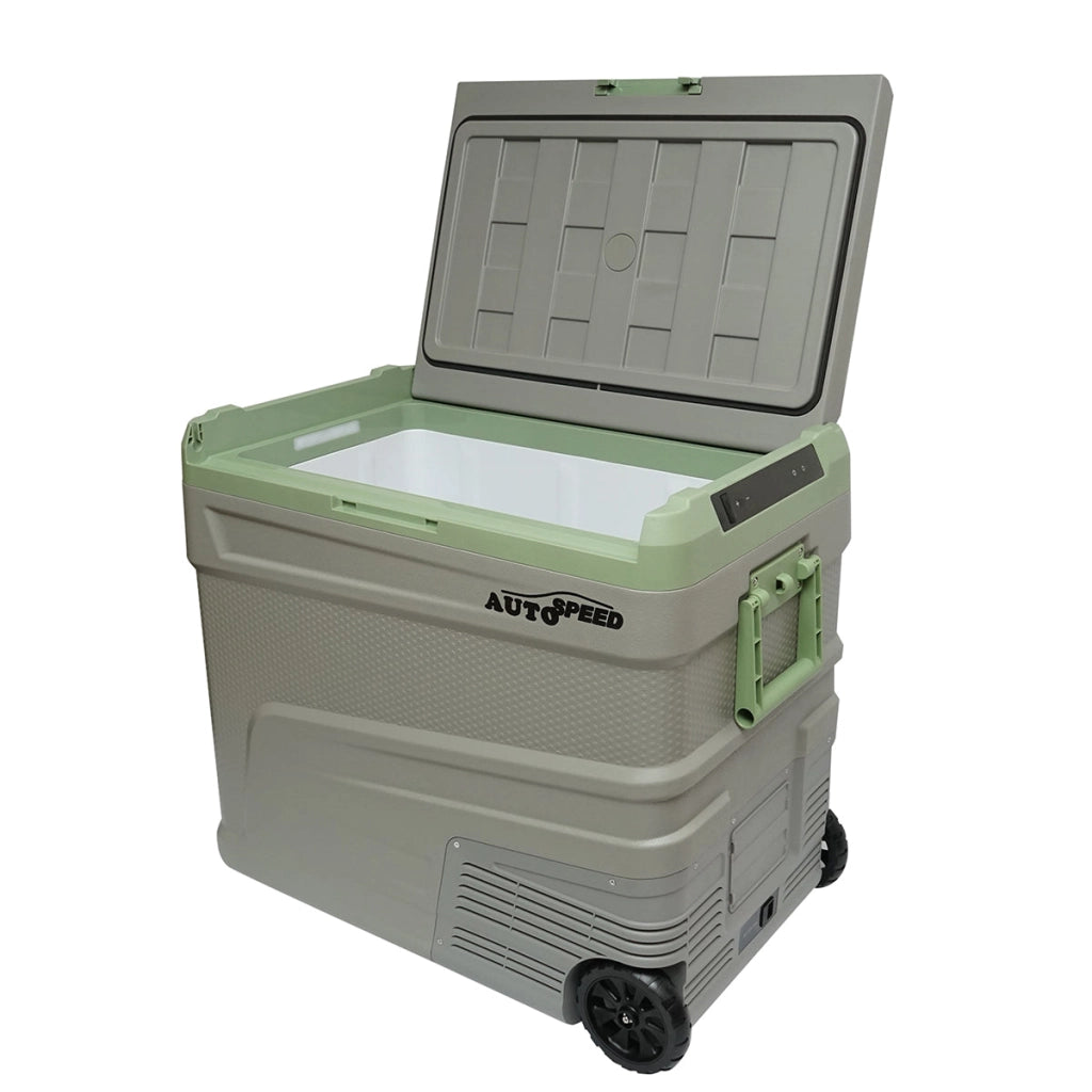 Frigorifero per auto con compressore 60W, capacità 64,2L, tensione di alimentazione 12-24-220V, schermo LCD, USB, 692x416x585mm G65 AUTOSPEED