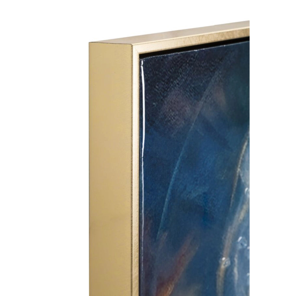 Dipinto su tela Sacro Cuore di Gesu con cornice, 72x102 cm