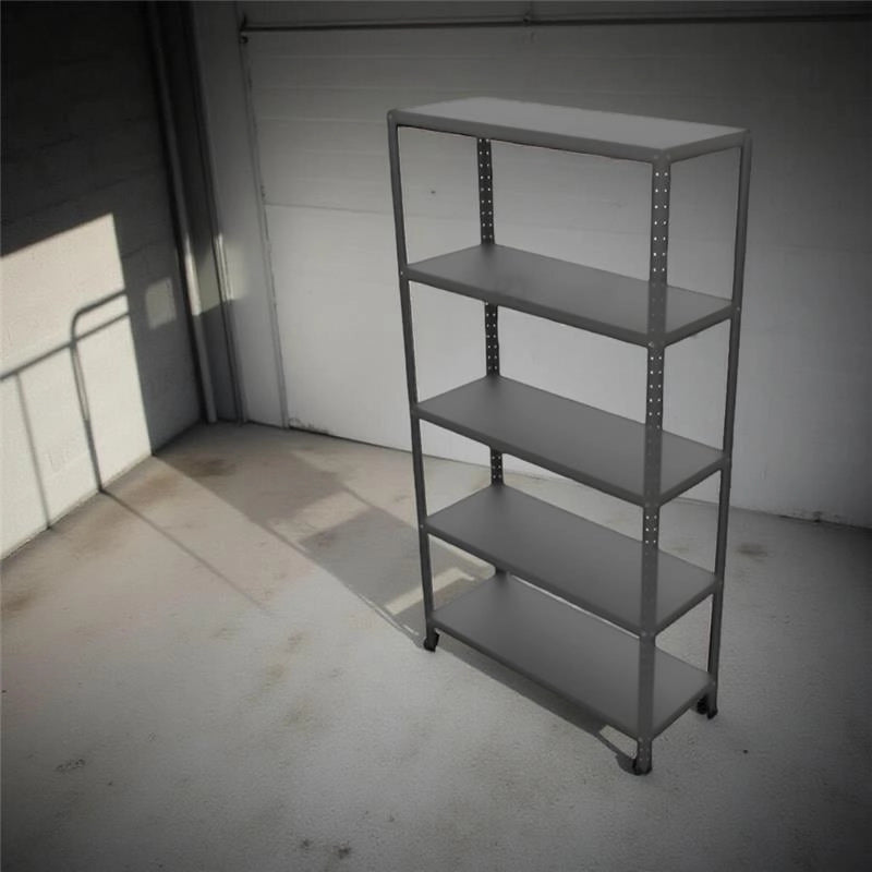SCAFFALE IN METALLO ANTRACITE 5 RIPIANI 100 X 40 X H187 CM 80 KG PER RIPIANO