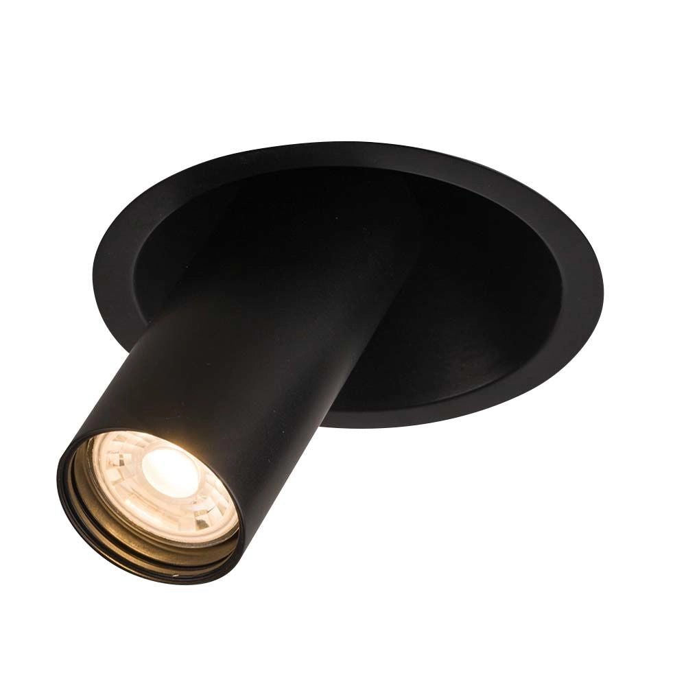 Faretto incasso tondo nero orientabile GU10 Shilo Yakumo 7806