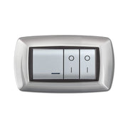 PLACCA LIFE LIVING PLAST ALLUMINIO CHIARO 4P
