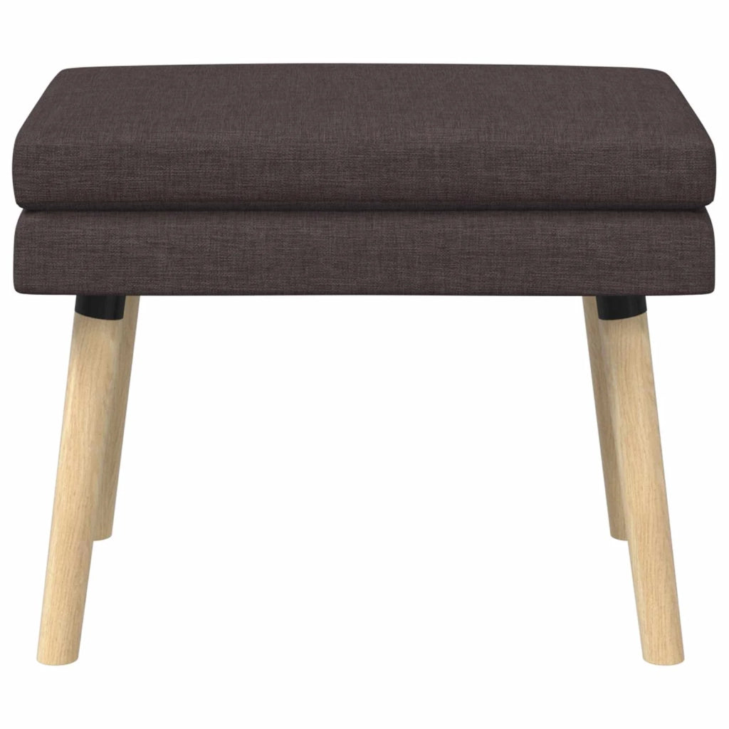 Panchina a doppio strato Marrone Scuro 60 x 40 x 46 cm Tessuto 42038421