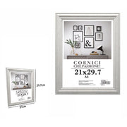 Trade Shop - Cornice Fotografie Quadri Tele Poster Portafoto 21 X 29.7cm Modello Silver 71619 -