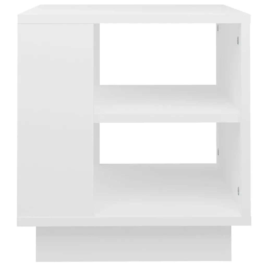 Tavolino da Salotto Bianco 40x40x43 cm in Legno Multistrato 810298