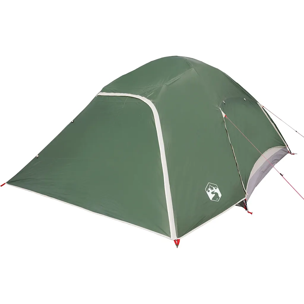Tenda da Campeggio a Cupola per 6 Persone Verde Impermeabile 94723