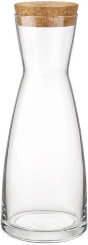 Caraffa Brocca in Vetro Ypsilon con Tappo in Sughero 1 Litro