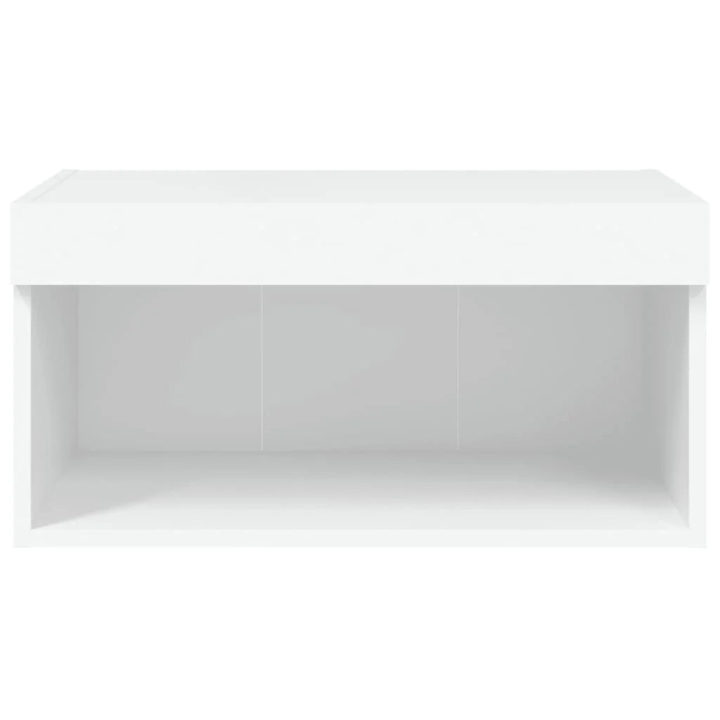 Mobile TV multimediale mensola TV credenza mobile TV per sala da pranzo soggiorno camera da letto con luci LED 60 x 30 x 30 cm bianco 02_0026605