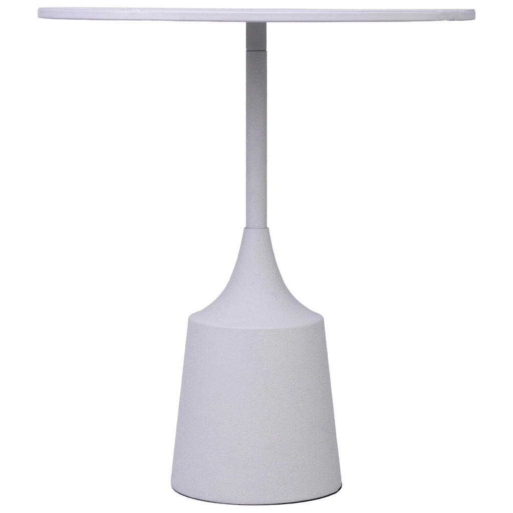 Tavolino in metallo bianco 40x40x44h cm