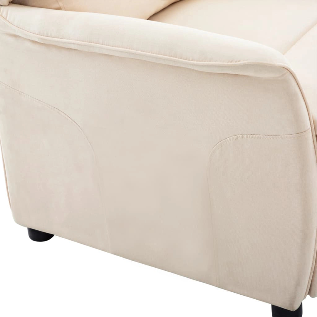 Poltrona Recliner in Tessuto Panna