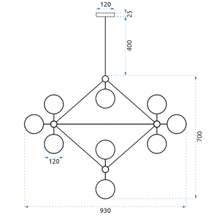 Lampada Da Sofitto Pensile Metallo Industrial Nero XXL XXL APP265-15C
