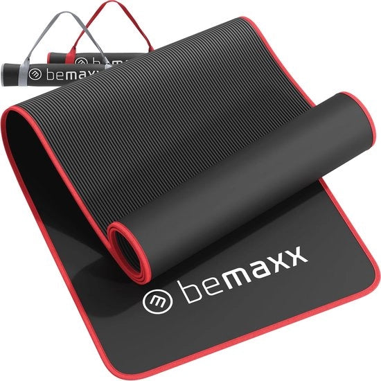 Matto di allenamento extra spesso per yoga e ginnastica antiscivolo - 183x61cm Nero