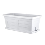 FIORIERA RETTANGOLARE cm  40 x 21,5 x 17 - ghiaccio (con sottovaso)  - BAMA