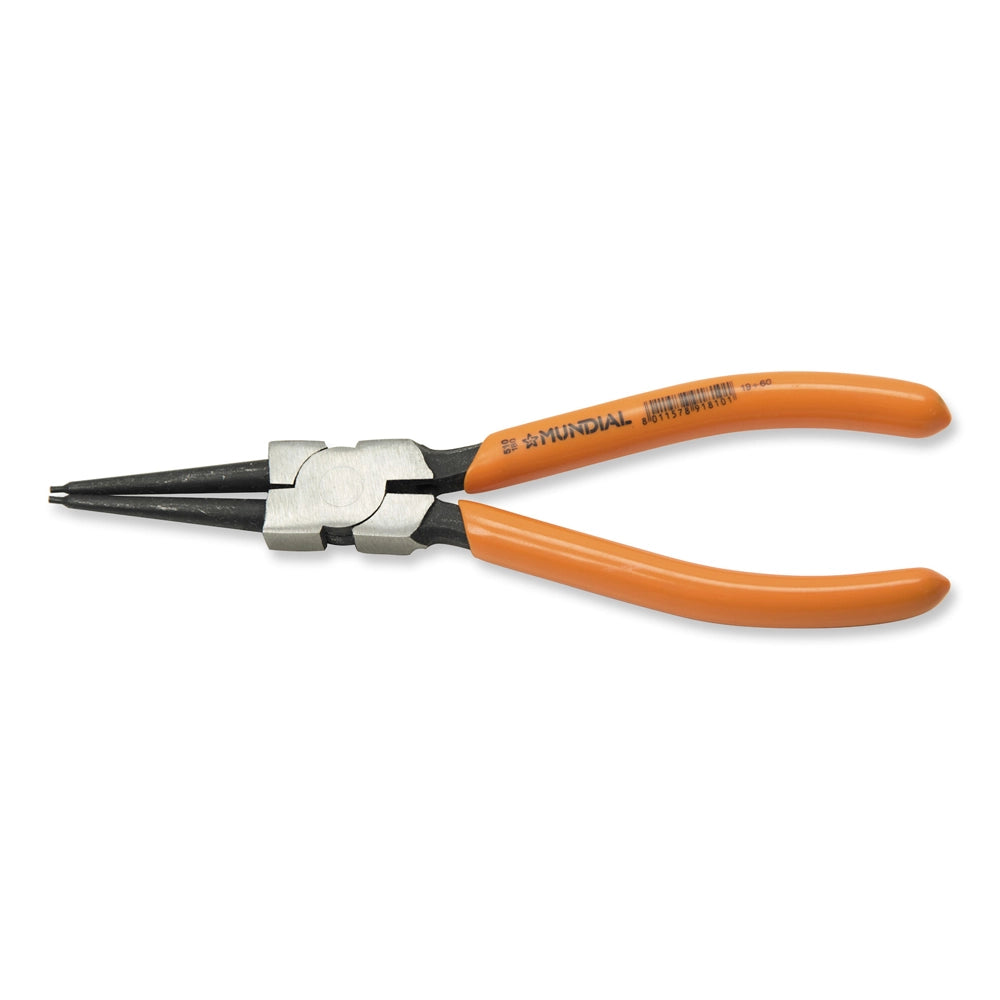 PINZA SEEGER ANELLI ELASTICI INTERNI BECCHI DRITTI 180 mm MUNDIAL 0510.018