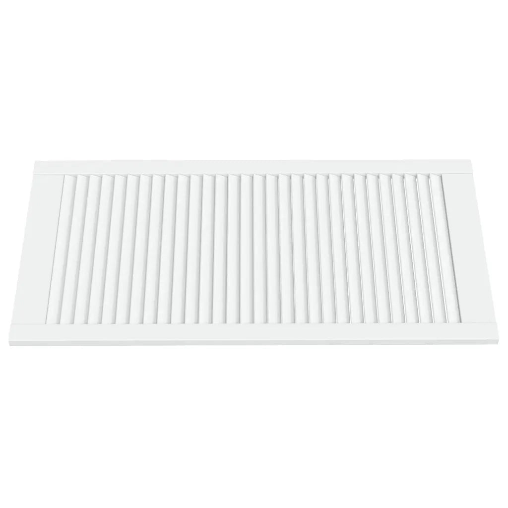 Ante a Lamelle 4 pz Bianche 99,3x49,4 cm in Legno di Pino 151174