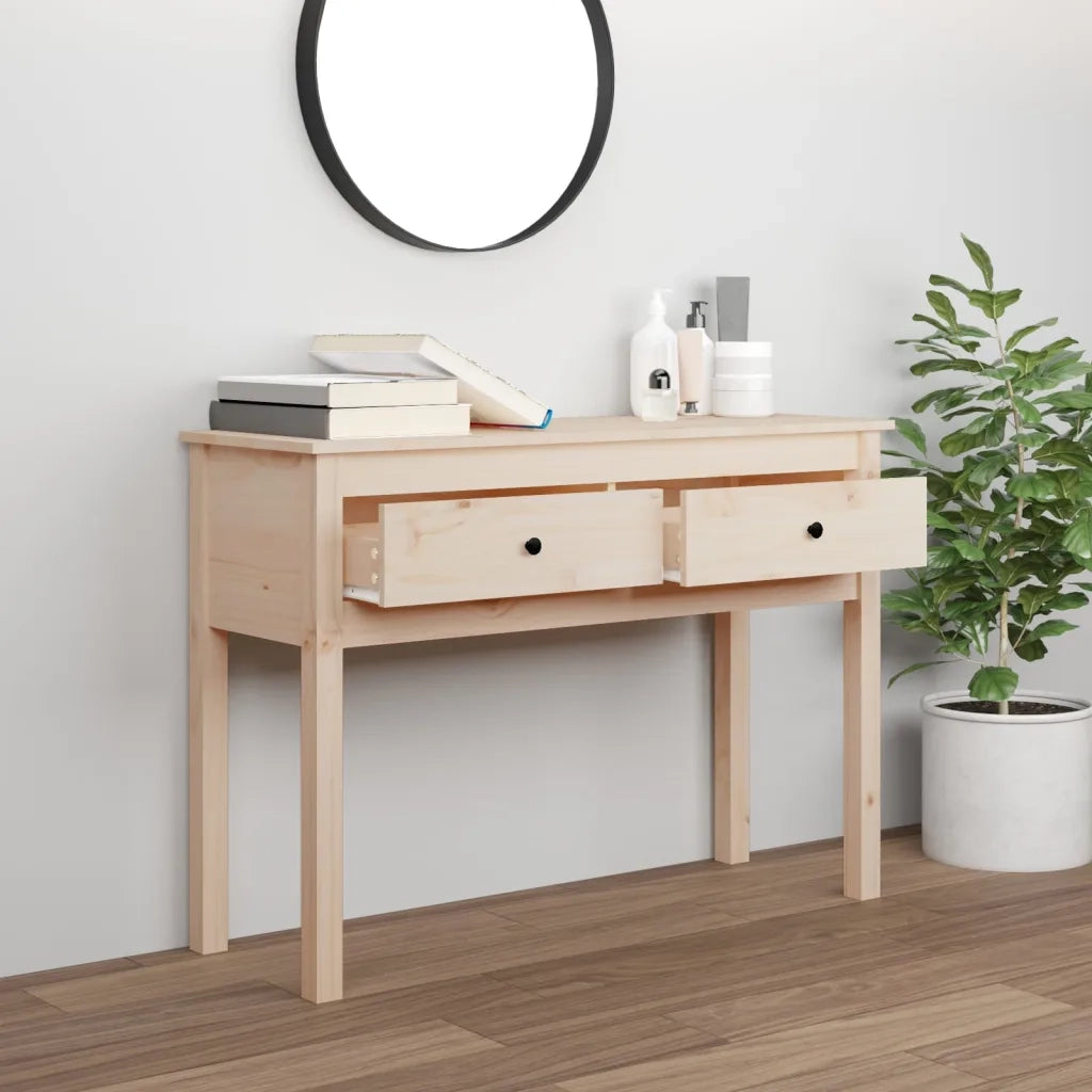 Tavolo Consolle | Tavolo d'Ingresso 100x35x75 cm in Legno Massello di Pino