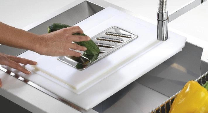 Foster 8644 101 tagliere da cucina Polietilene Bianco
