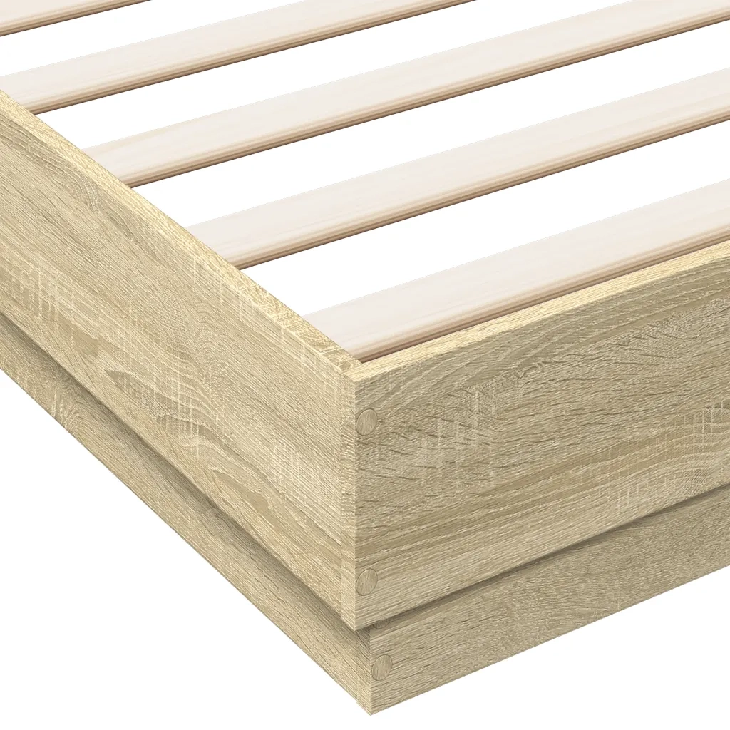 Giroletto-Struttura Letto Rovere Sonoma 180x200 cm in Legno Multistrato 301009