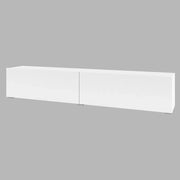 Mobile TV 180cm collezione EVA. Colore bianco e quercia.