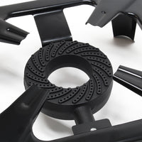 Set con fornello a gas, tubo e riduttore di pressione per uso in Germania 50 mbar Outdoor Campeggio Ø 1/14" / 21,8 mm LH