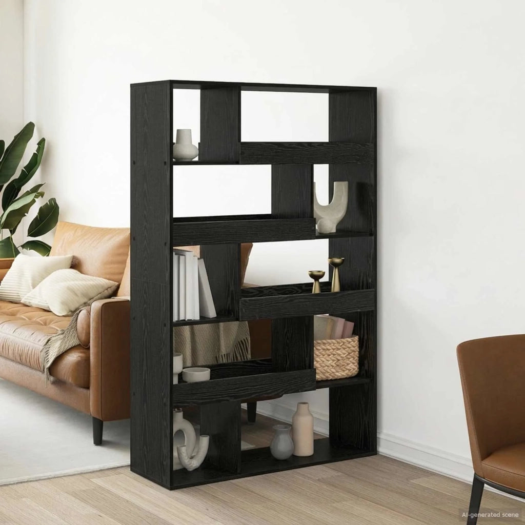Scaffale per Libri Rovere nero 100 x 33 x 156,5 cm 3446640