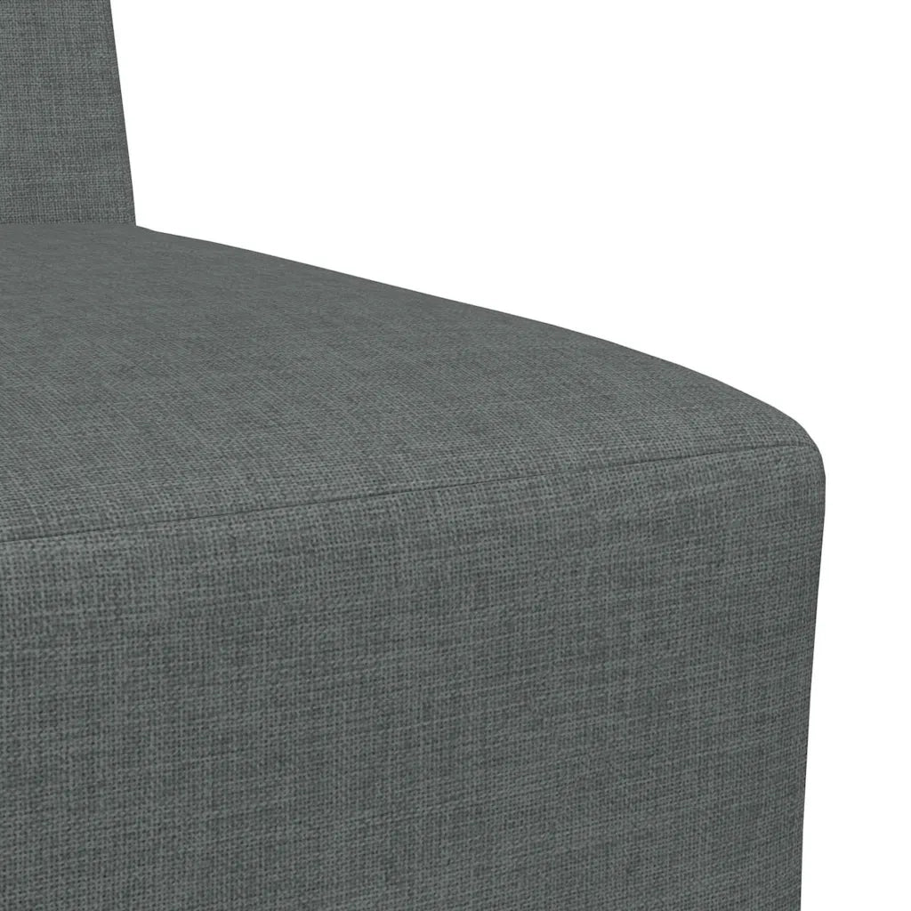 Divano Modulare Senza Braccioli 2 pz-Sofa Modulare-Divanetto Grigio scuro 464392