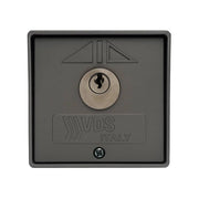 Vds 198/2 selettore da parete con chiave in alluminio alta sicurezza grigio