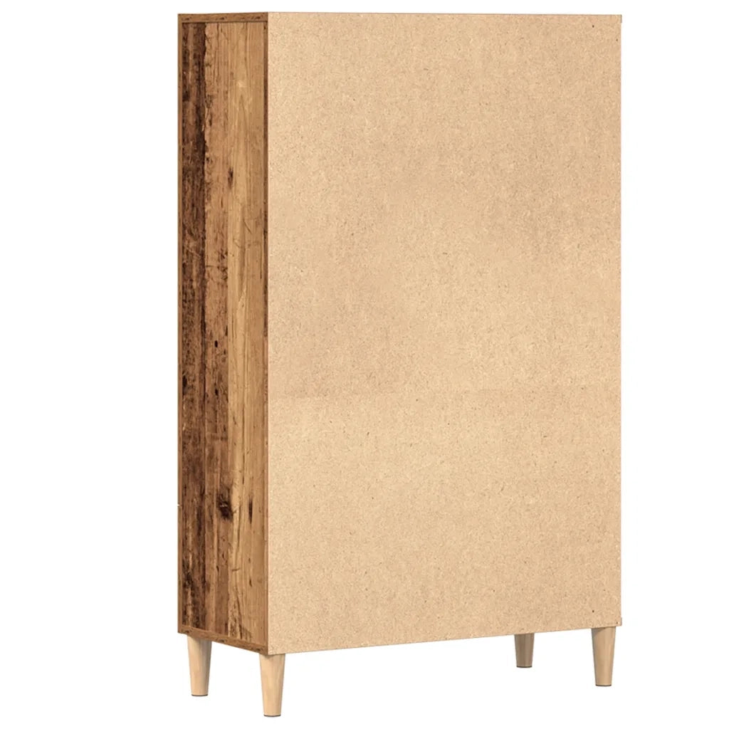 Credenza Legno Antico 70x31x115 cm in Legno Multistrato