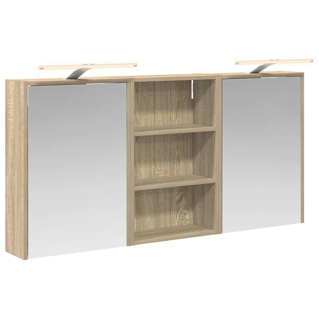 Set di Armadi da Bagno con lo scaffale 3 pcs 126 x 16 x 62.5 cm 3403834