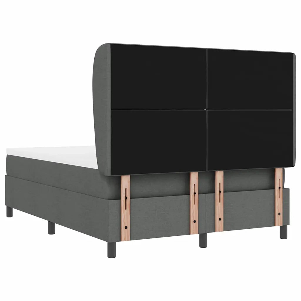 Letto a molle con materasso Grigio scuro 160 x 200 cm Tessuto 3340635