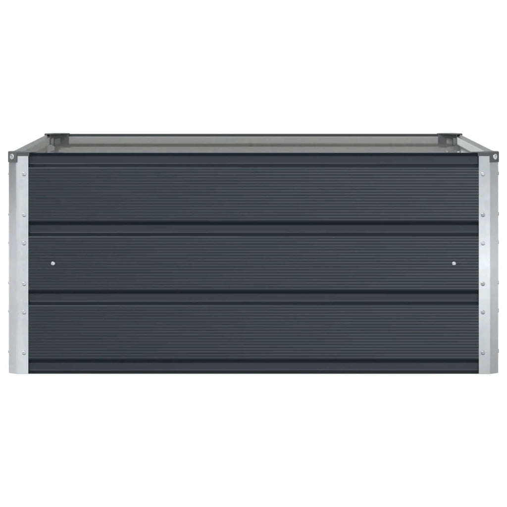 Fioriera Antracite 100 x 100 x 45 cm Acciaio