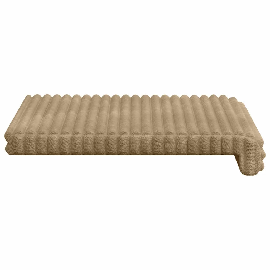 Cuscino per panchina 4 pcs Corduroy Morbido Tortora 42043148