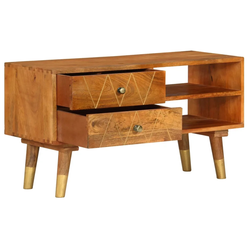 Mobile Porta TV 85x35x47 cm in Legno Massello di Mango cod mxl 63206