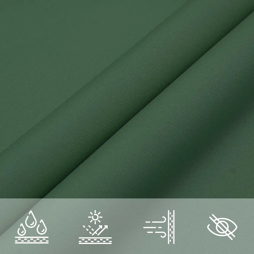 Parasole a Vela Oxford Triangolare 5x5x6 m Verde Scuro 135513