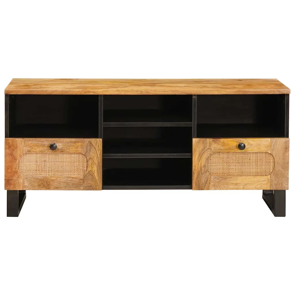 Mobile TV Marrone 100 x 33 x 46 cm Legno di mango massello 4018062