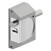 CHIUSURA DI SICUREZZA PER SERRANDE 'RIF06' alluminio silver  - DISEC