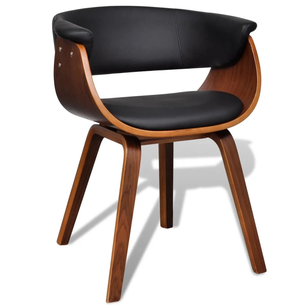 Sedie da Pranzo 2 pz in Legno Piegato e Similpelle  cod mxl 7932