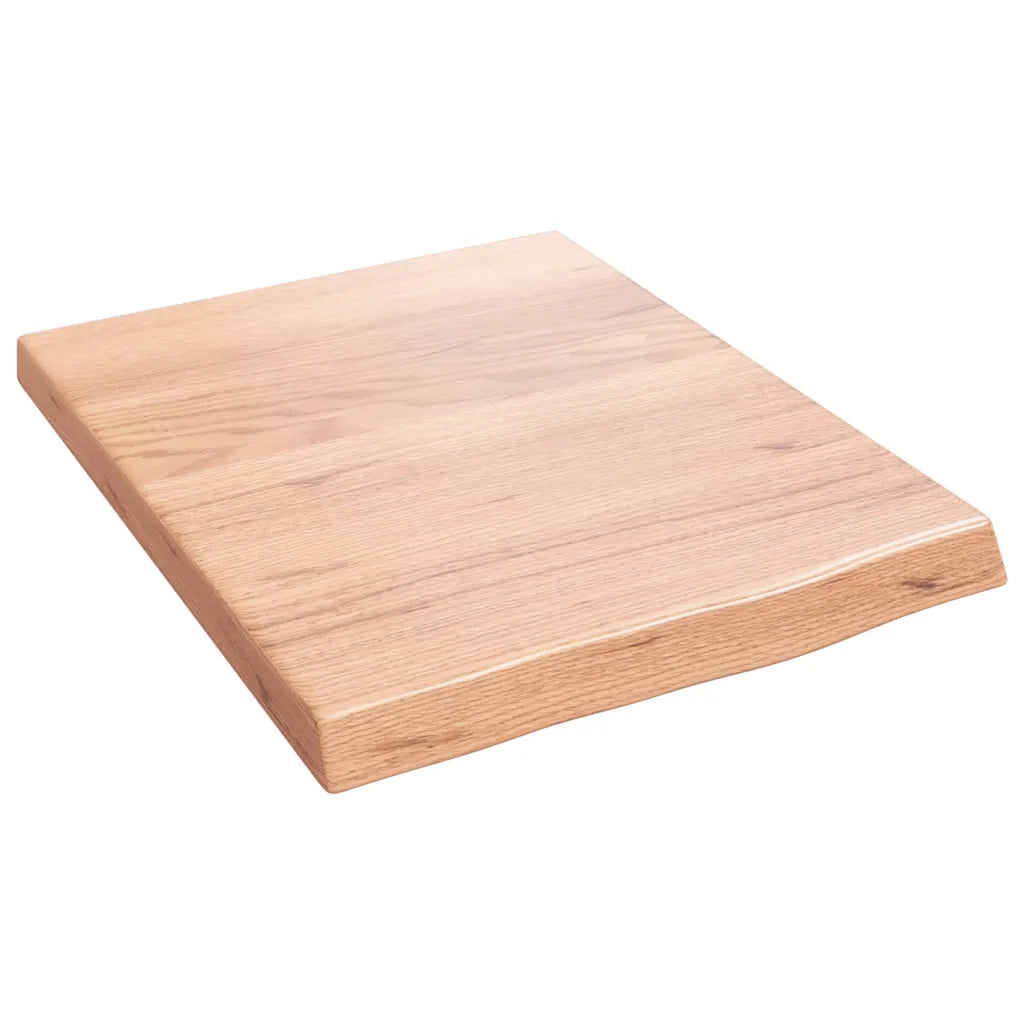 Piano Bagno Marrone 40x50x(2-4) cm Legno Massello Trattato 3156096