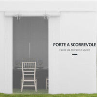 Copertura per Gazebo 3x3m con Porte a Cerniera e Finestre Bianco
