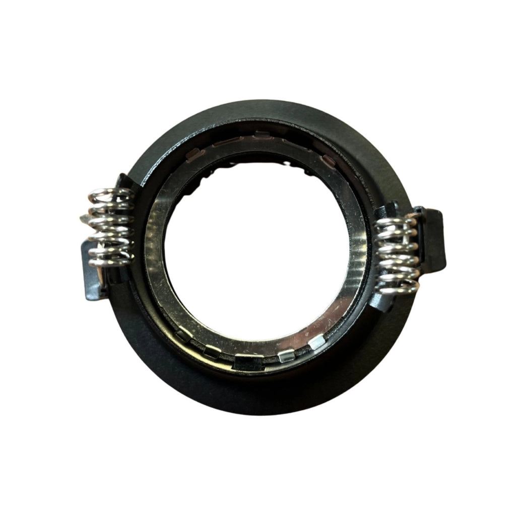 Porta Faretto Da Incasso Nero, Per Led GU10 MR16 Rotondi, Foro 75mm, 96X60mm, Profondo Effetto Retroilluminato