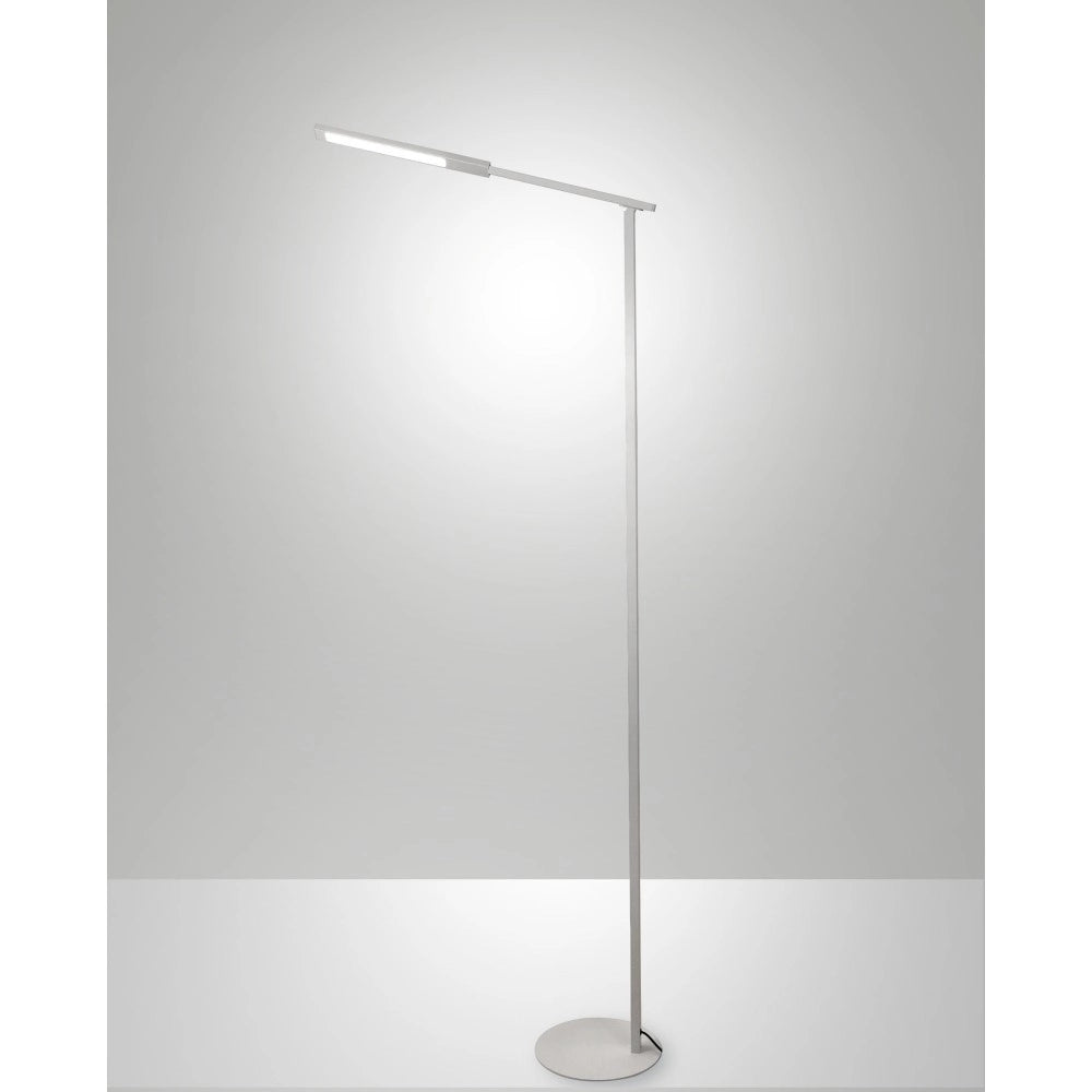 Ideal - Piantana a Led Bianca orientabile in metallo H.130 cm Fabas Luce - Luce led 10W integrata CCT (3000K 4000K 5000K 6000K)