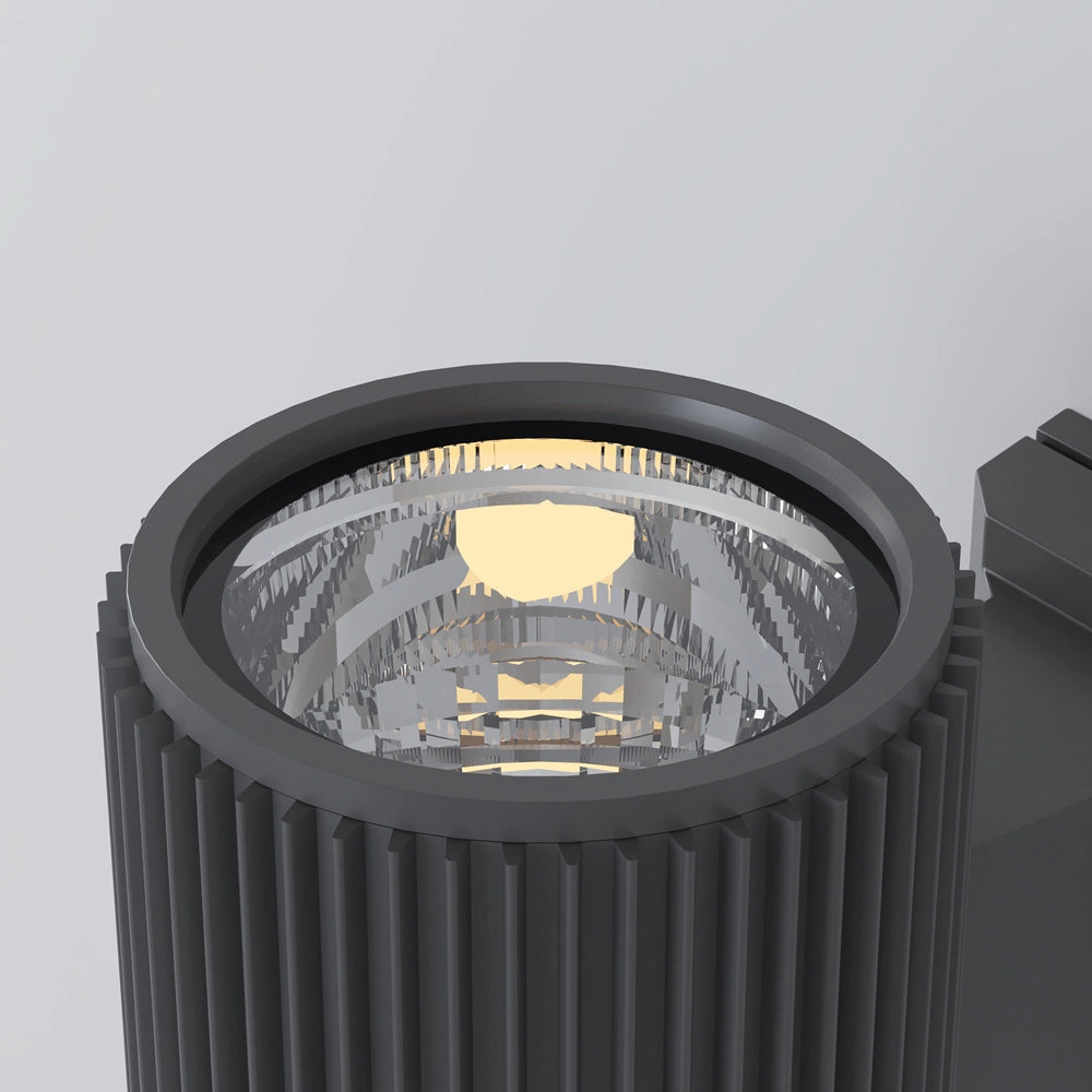 Lampada Da Parete Moderna Per Esterno Metallo Grigio Luce1E27 60W Ip54
