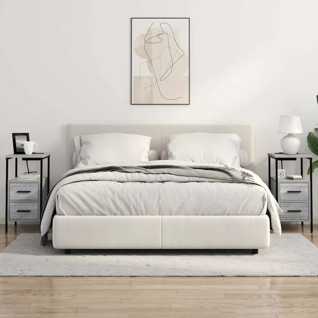 Armadio da Notte 2 pcs Grigio Sonoma 30 x 48 x 61 cm 859417