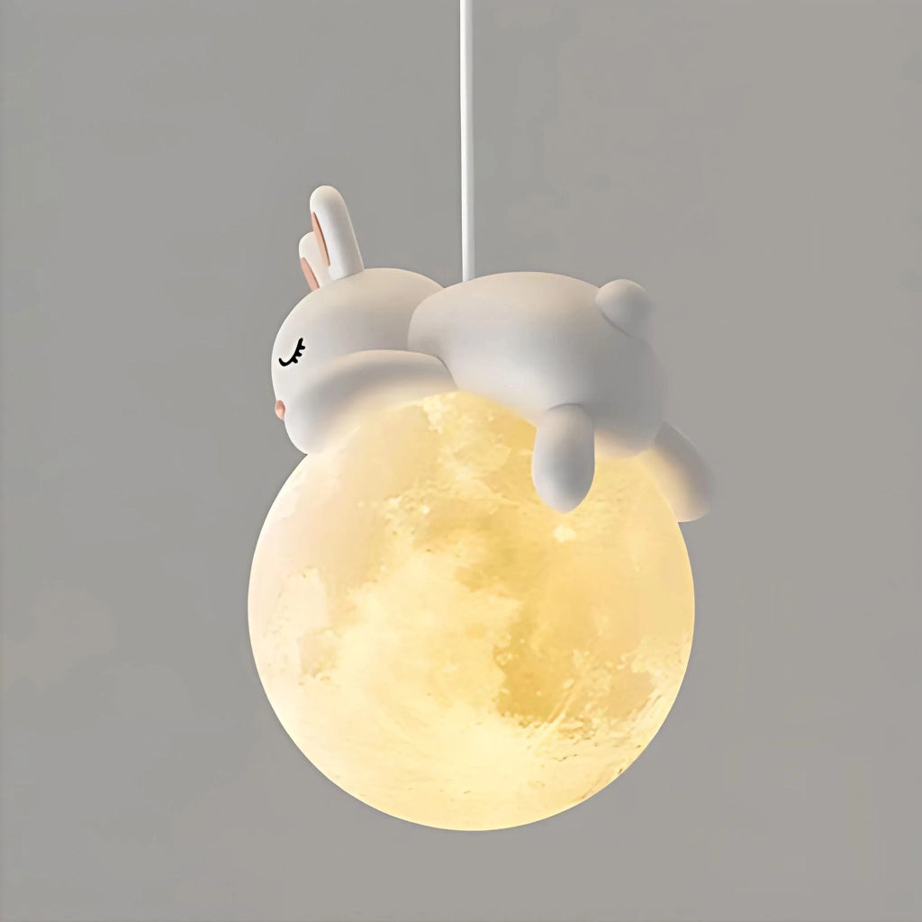 Lampada Da Parete Applique Con Coniglietto Addormentato G165-1w