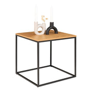 Tavolino Vita, Marrone, Metallo, 45x45x45 cm