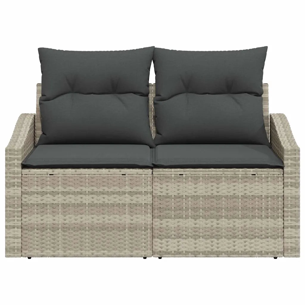 Divano da giardino con cuscino 123 x 62 x 69 cm polyrattan 42006777