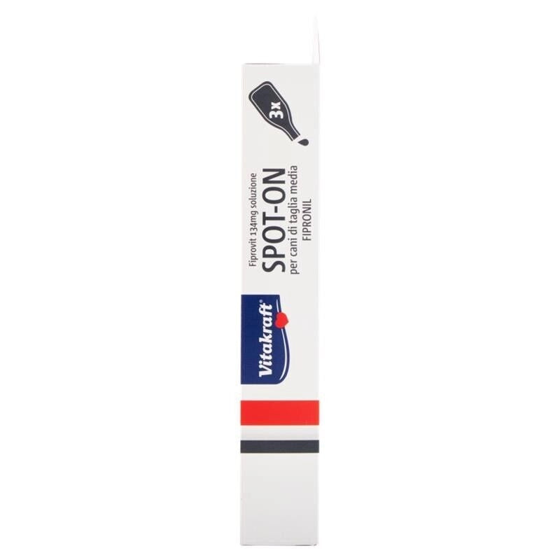 FIPROVIT 134 MG SOLUZIONE SPOT-ON PER CANI DI TAGLIA MEDIA FIPRONIL 3 X 1,34 ML