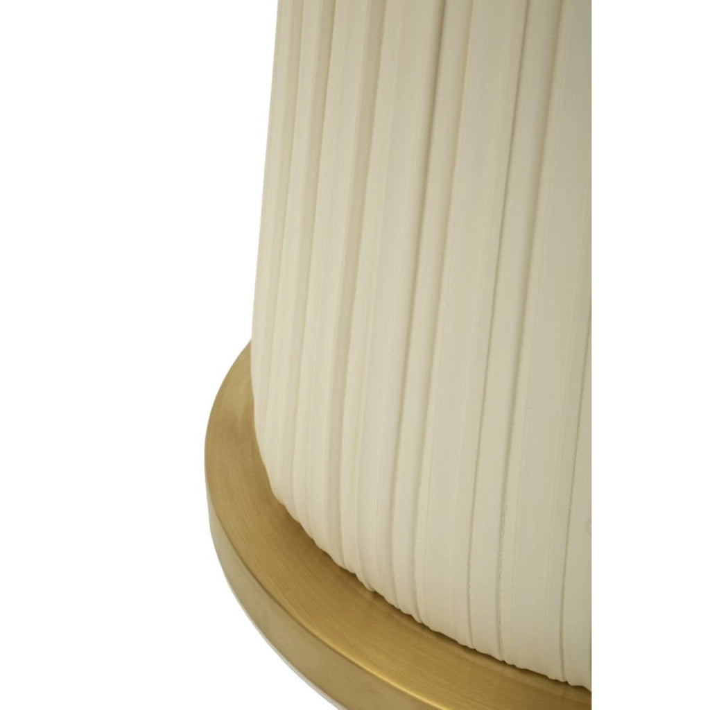 Tavolino VKH704, Beige, Ceramica, 54x60x60 cm