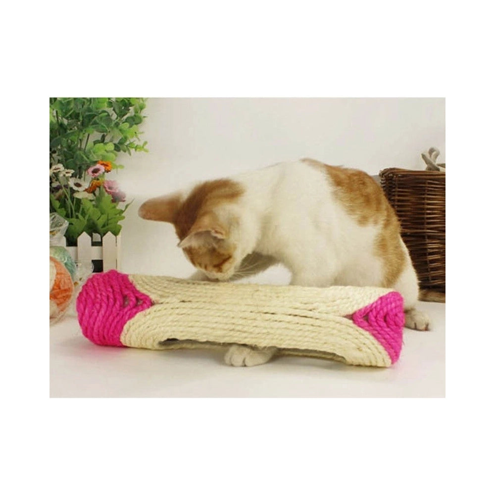 Trade Shop - Rullo In Sisal Tiragraffi 29 X 7,5 Cm Con Palline Sonore Gioco Per Gatti -